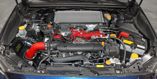 AEM Wrinkle Red Intake System 2015 - 2020 STi - Image 3