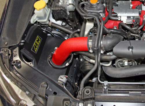 AEM Wrinkle Red Intake System 2015 - 2020 STi - Image 2