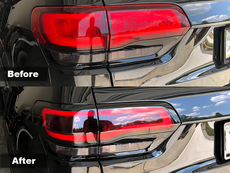 Aggressive Overlays 2014-2020 Jeep Grand Cherokee Third Brake Light Tint 35% Light Smoked Full Kit Rear Bumper Reflector Overlay Covers Compatible with 214'-20' Jeep Grand Cherokee 