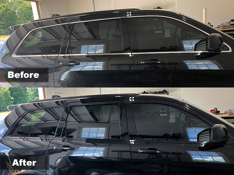 Carbon Fiber Window Switch Panel Trim Bezel Fit For Jeep Grand Cherokee 2014-18