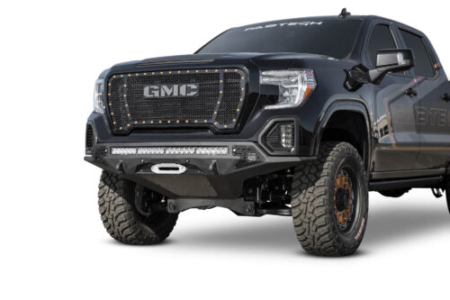Addictive Desert Designs 2019 GMC / Chevy 1500 Stealth Fighter Front Bumper w/ sensor cut outs & Winch Cut Out - Image 3