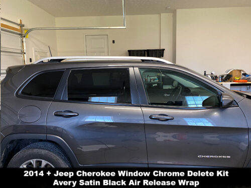 Crux Motorsports Window Chrome Delete for 2014 + Jeep Cherokee - Image 2