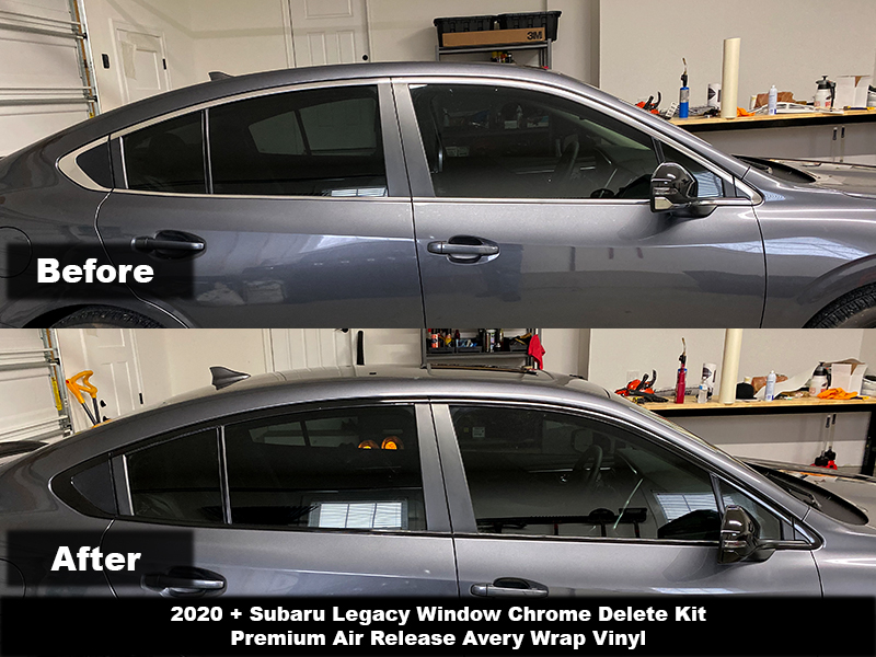 Crux Motorsports Window Chrome Delete Kit for 2020 + Subaru Legacy
