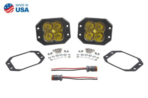 Diode Dynamics SS3 Stage Series LED 3" Flush Mount Yellow - Image 7