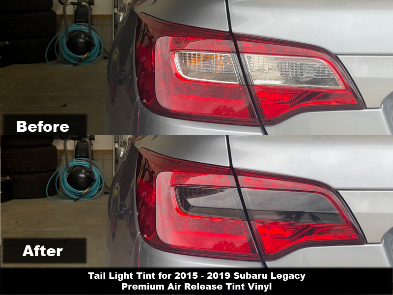 Rtint Tail Light Tint Covers for Subaru Legacy 2015-2019 Smoke 