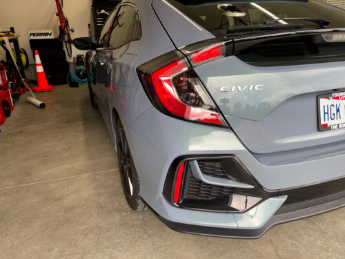 Crux Motorsports Tail Light Tint Overlay for 2017 - 2021 Honda Civic Hatch - Image 2