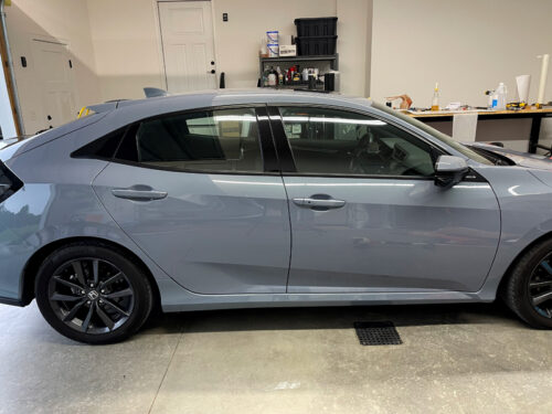 Crux Motorsports Window Chrome Delete for 2017 - 2021 Honda Civic Hatch - Image 2