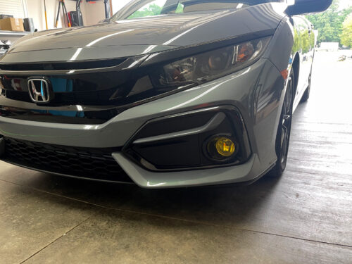 Crux Motorsports Fog Light Tint Overlay for 2017 - 2021 Honda Civic Hatch - Image 2