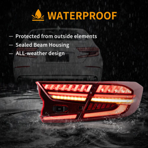 VLAND LED Tail Lights With Dynamic Welcome Lighting for 2018-2022 Honda Accord 10th Gen - Image 12