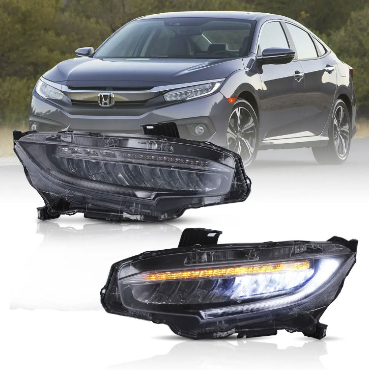 Headlight Tint  2016-2021 Honda Civic