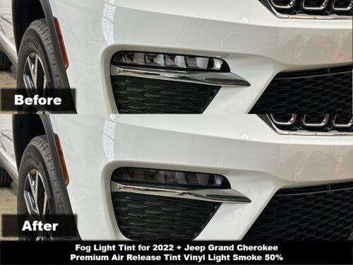 Crux Motorsports Fog Light tint for 2022 + Jeep Grand Cherokee NON L - Image 3