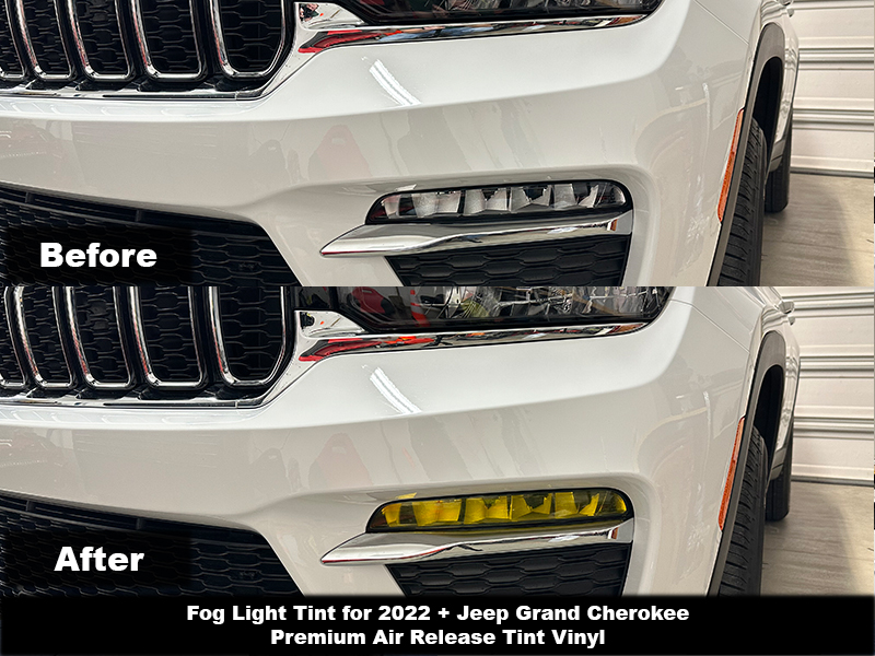 Crux Motorsports Headlight Side Tint for 2017 – 2022 WK2 Jeep Grand  Cherokee w/ LED Lamps