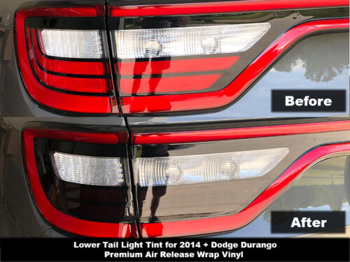 Crux Motorsports 2014 + Dodge Durango Lower Tail Light Tint Overlays - Image 2