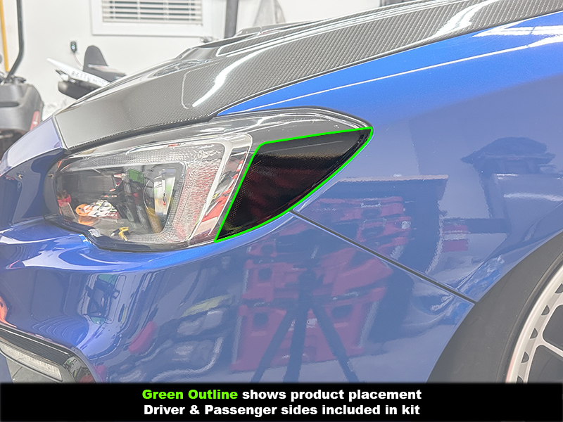 Crux Motorsports Headlight Tint Amber Only 2015 - 2021 WRX & STi