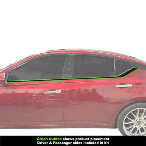 Crux Motorsports Window Chrome Delete Overlay for 2019 + Nissan Altima - Image 4