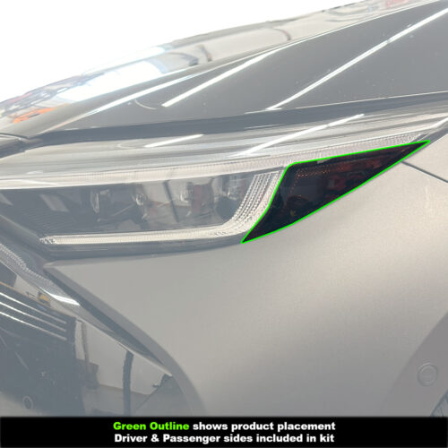 Crux Motorsports Dark Smoke 20% Headlight Tint for 2023 + Subaru Solterra - Image 3