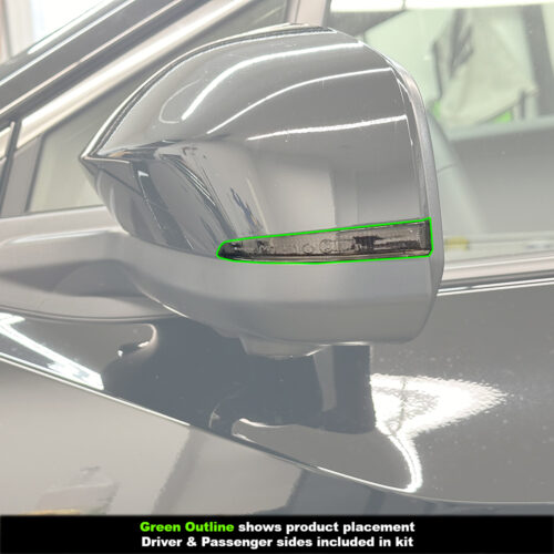 Crux Motorsports Dark Smoke 20% Mirror Turn Signal Tint for 2023 + Subaru Solterra - Image 3