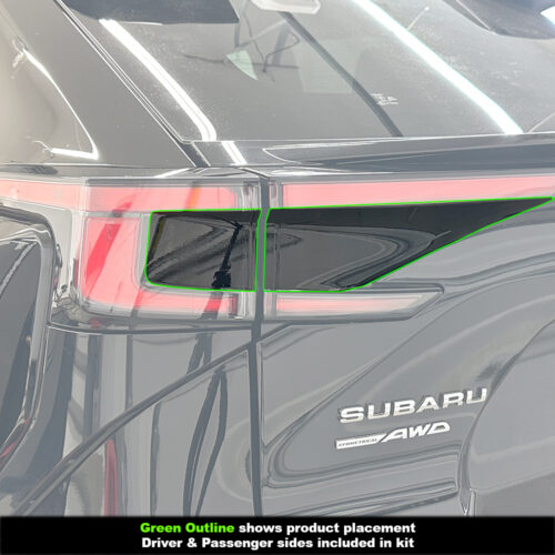Crux Motorsports Dark Smoke 20% Rear Tail Light Tint for 2023 + Subaru Solterra - Image 3