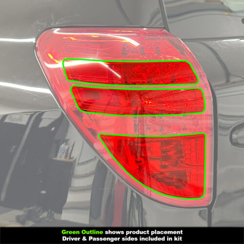 Crux Motorsports Red Tail Light Tint for 2009 - 2012 Toyota RAV4 - Image 3