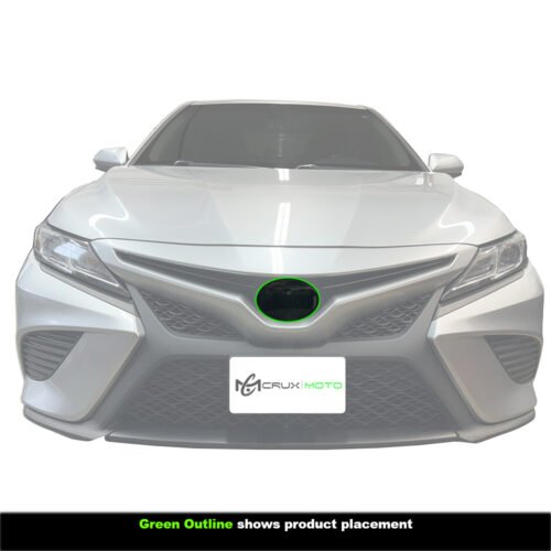 Crux Moto Front Badge Tint Dark Smoke 20% for 2018 - 2024 Toyota Camry - Image 3