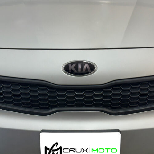 Crux Moto Front & Rear Emblem Overlays Light Smoke 50% for 2012 - 2013 Kia Rio Sedan - Image 2