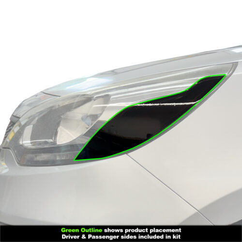 Crux Moto Headlight Tint Dark Smoke 20% for 2012 - 2017 Kia Rio Sedan - Image 3