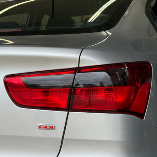 Crux Moto Tail Light Tint Dark Smoke 20% for 2012 - 2017 Kia Rio Sedan - Image 2