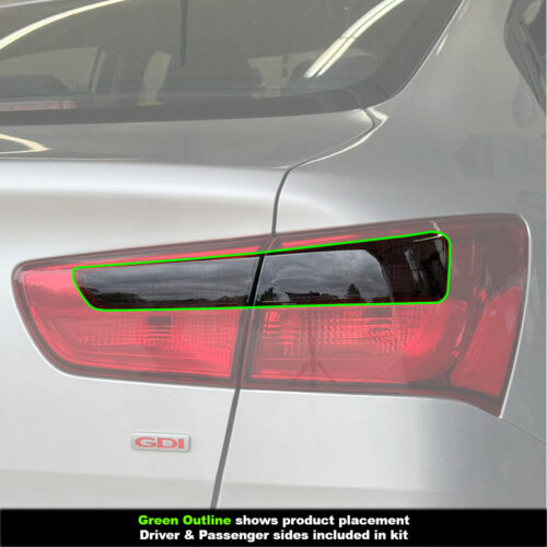 Crux Moto Tail Light Tint Dark Smoke 20% for 2012 - 2017 Kia Rio Sedan - Image 3