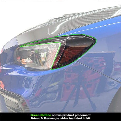 Crux Motorsports Headlight C-Light Tint Overlays Light Smoke 50% for 2015 - 2021 WRX & STi - Image 3