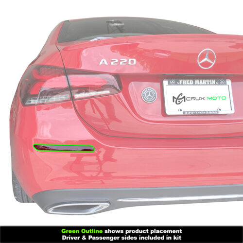 Crux Moto Bumper Reflector Tint Light Smoke 50% for 2018 - 2022 Mercedes Benz A220 - Image 3