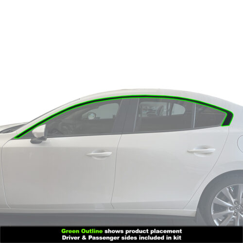 Crux Moto Window Chrome delete for 2019 - 2024 Mazda 3 Sedan - Image 3