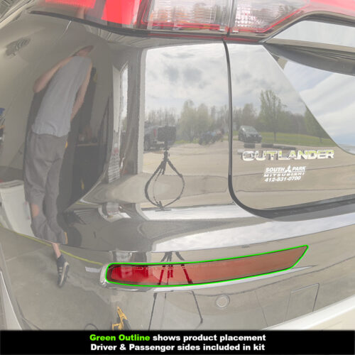 Crux Moto Rear Bumper Reflector Tint Kit for 2022 + Mitsubishi Outlander - Image 3