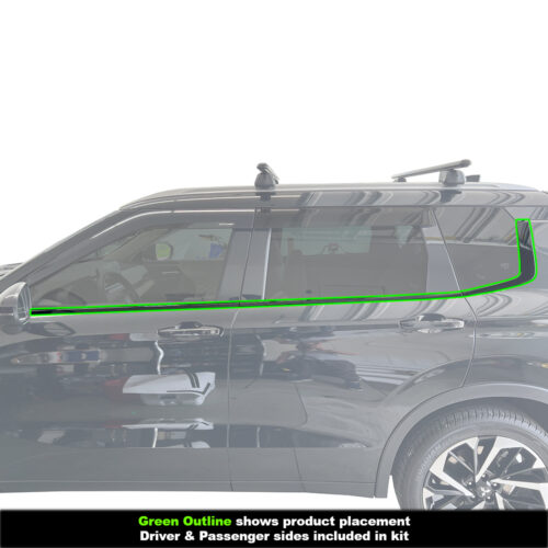 Crux Moto Window Chrome Delete Kit for 2022 + Mitsubishi Outlander - Image 3
