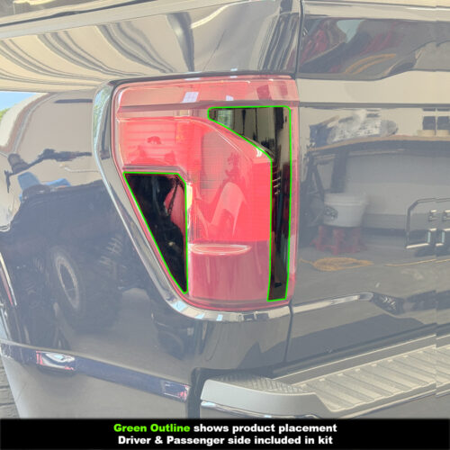 Crux Motorsports Tail Light Full Tint Dark Smoke 20% for Ford F150 2024 + - Image 3
