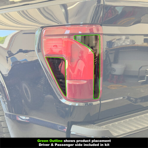 Crux Motorsports Tail Light Full Tint Light Smoke 50% for Ford F150 2024 + - Image 4