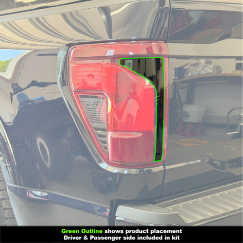Crux Motorsports Tail Light Rear Tint Dark Smoke 20% for Ford F150 2024 + - Image 3