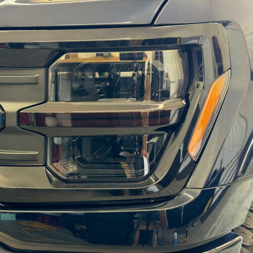 Crux Motorsports Headlight Front Tint Dark Smoke 20% for Ford F150 2024 + - Image 2