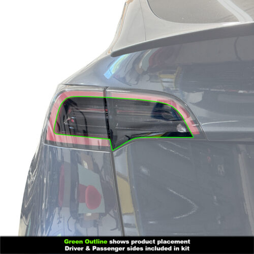 Crux Motorsports Tail Light Tint Full Light Smoke 50% for Tesla Model Y 2020 + & Model 3 2017 - 2023 - Image 3