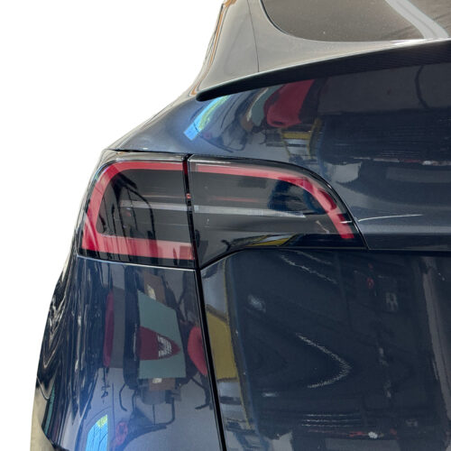 Crux Motorsports Tail Light Tint Rear Reverse Light Cutout Dark Smoke 20% for Tesla Model Y 2020 + & Model 3 2017 - 2023 - Image 2