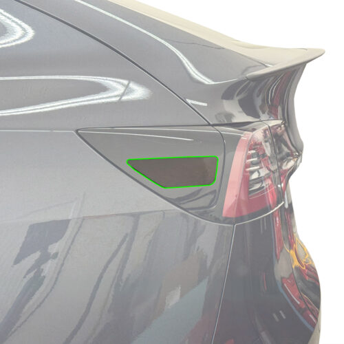 Crux Motorsports Tail Light Side Tint Overlay Dark Smoke 20% for Tesla Model Y 2020 + & Model 3 2017 - 2023 - Image 3