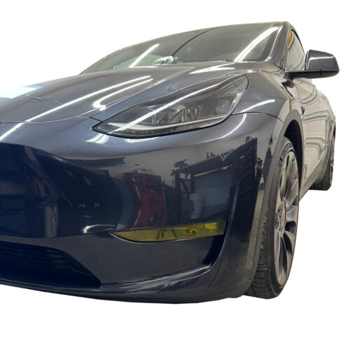 Crux Motorsports Fog Light Tint Yellow for Tesla Model Y 2020 + & Model 3 2017 - 2023 - Image 2