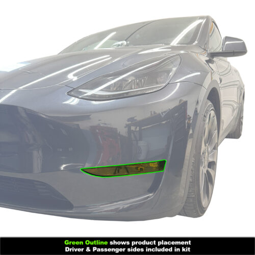 Crux Motorsports Fog Light Tint Yellow for Tesla Model Y 2020 + & Model 3 2017 - 2023 - Image 3
