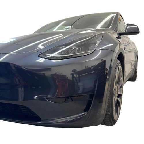 Crux Motorsports Fog Light Tint Dark Smoke 20% for Tesla Model Y 2020 + & Model 3 2017 - 2023 - Image 2