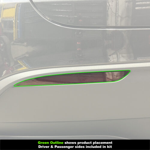 Crux Motorsports Rear Bumper Reflector Tint Overlay Light Smoke 50% for Tesla Model Y 2020 + & Model 3 2017 - 2023 - Image 3