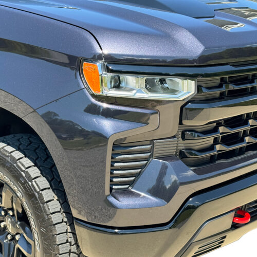 Crux Motorsports Headlight Tint Lower Overlay Dark Smoke 20% for Chevrolet Silverado 1500 2022 + - Image 2