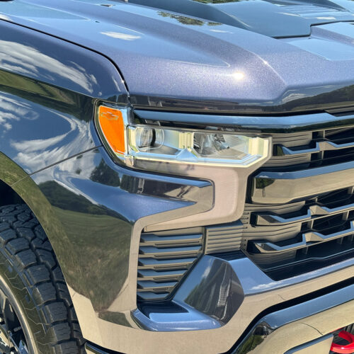 Crux Motorsports Headlight Tint Lower Overlay Light Smoke 50% for Chevrolet Silverado 1500 2022 + - Image 2