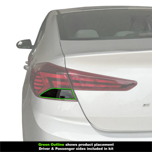 Crux Motorsports Tail Light Tint Dark Smoke 20% for Hyundai Elantra 2019 - 2020 - Image 3