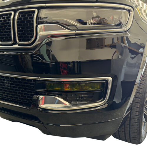 Crux Motorsports Fog Light Tint Overlay Yellow for Jeep Wagoneer 2022 + - Image 2
