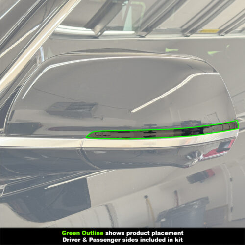 Crux Motorsports Mirror Turn Signal Tint Overlay Dark Smoke 20% for Jeep Wagoneer 2022 + - Image 3