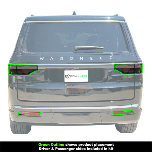 Crux Motorsports Rear Light Tint Overlay Kit Light Smoke 50% for Jeep Wagoneer 2022 + - Image 3